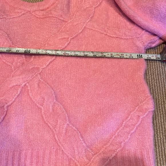NWT FOR LOVE & LEMONS carly open back sweater in pink size XL-2X - Picture 11 of 15